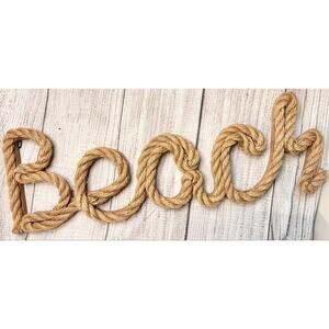 Rope Beach Wall Sign
